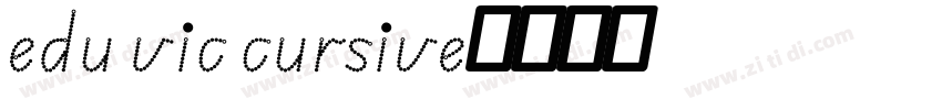 edu vic cursive字体转换